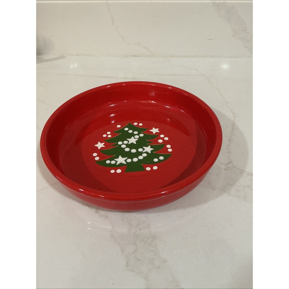 Waechtersbach Christmas Tree 8" pasta bowl Red Green White